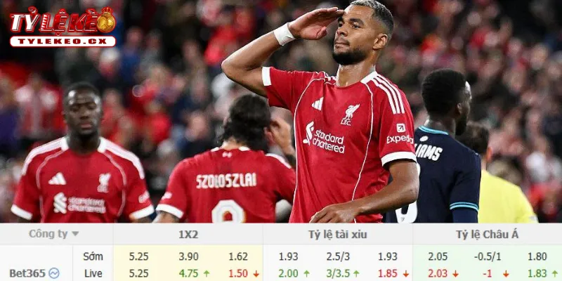 Chi tiết kèo Ipswich Town vs Liverpool